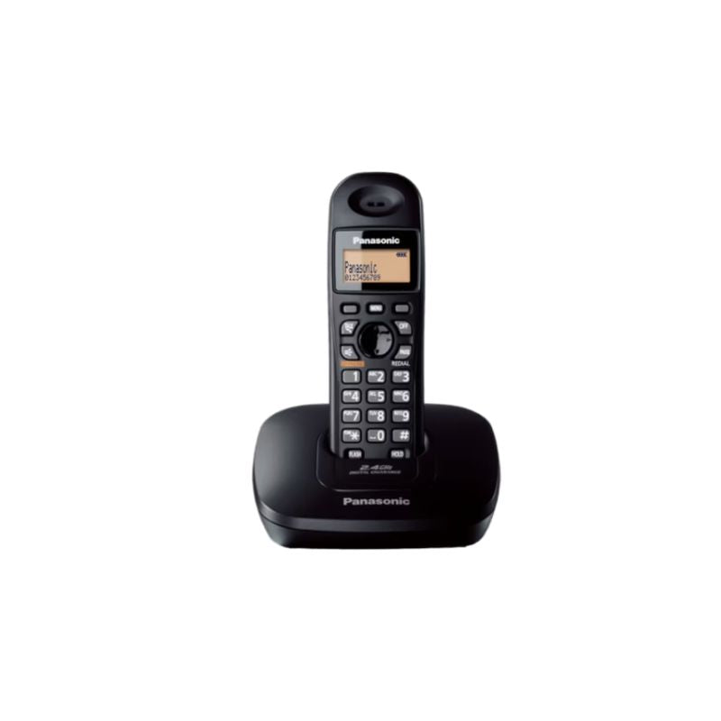 Panasonic KX‑TG3611SX Cordless Landline Phone |2.4 GHz Digital Handset with Caller ID|50-Entry Phonebook|Speakerphone|Backlit LCD| Redial & Rechargeable Battery