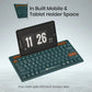 Portronics Bubble Dock 2.0 Wireless Keyboard (POR 2199) | Dual Bluetooth 5.3 & 2.4 GHz Connectivity | Multi‑Device Pairing (Up to 3 Devices) | Compact Tenkeyless Design | Multimedia Hotkeys & Smooth Typing for Laptop, Tablet, PC & Smartphone