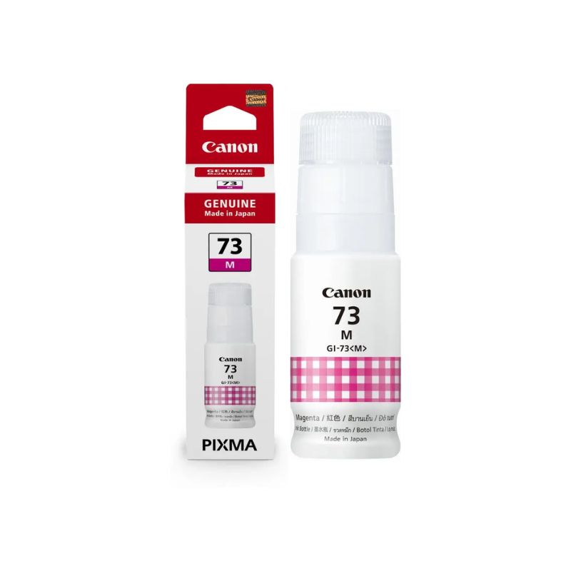Canon GI-73 Magenta Ink Bottle |60 ml |Original Dye-Based Ink for Canon PIXMA G Series Printers| High-Yield| Fade-Resistant| Spill-Resistant Design