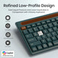 Portronics Bubble Dock 2.0 Wireless Keyboard (POR 2199) | Dual Bluetooth 5.3 & 2.4 GHz Connectivity | Multi‑Device Pairing (Up to 3 Devices) | Compact Tenkeyless Design | Multimedia Hotkeys & Smooth Typing for Laptop, Tablet, PC & Smartphone