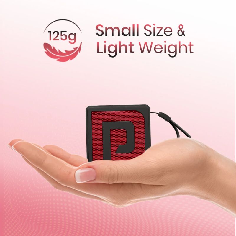 Portronics Nugget (POR 2727) | Mini Wireless Speaker | Extremely Lightweight & Travel Friendly | TWS Mode Enabled | Hands-free Calling | Black
