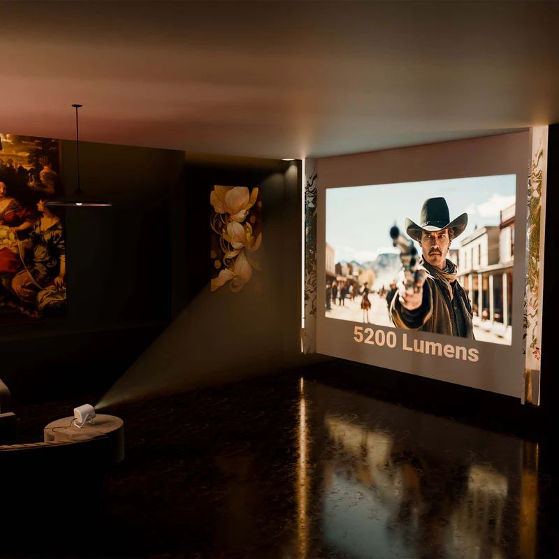 Zebronics Zeb-PixaPlay 34 LED HD Smart Projector (ZEB-SLP 5) – Full HD, Android 12, 5200 Lumens, Portable Home Theater