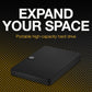 Seagate 2TB Expansion | Portable HDD | USB 3.0| Instant Storage for PC, Mac & Console | Black