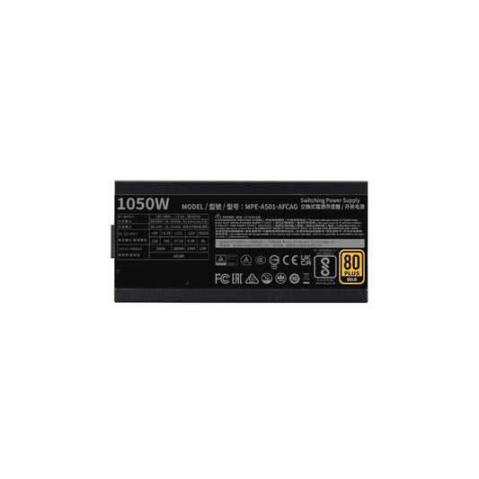 Cooler Master MWE Gold 1050 V2 1050W Fully Modular ATX 3.0 Power Supply |80+ Gold Certified PSU with 140mm Silent FDB Fan| Japanese Capacitors|12VHPWR Support|