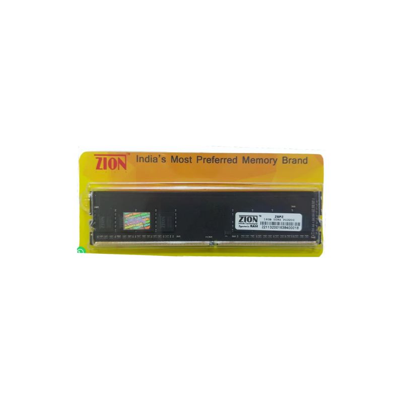 Zion 16GB Laptop RAM DDR4 | 3200MHz Frequency | PC4-25600 | 260-Pin SO-DIMM Memory Module | 1.2V Energy Efficient | Reliable Laptop PC Expansion | Limited Lifetime Warranty