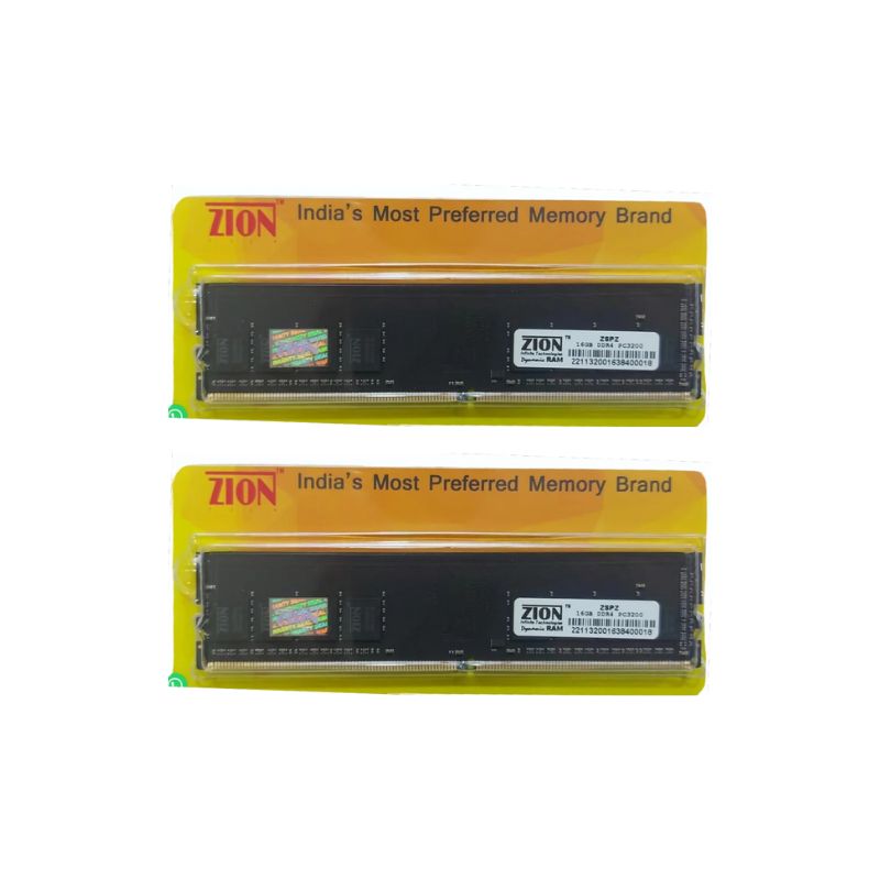 Zion 16GB Laptop RAM DDR4 | 3200MHz Frequency | PC4-25600 | 260-Pin SO-DIMM Memory Module | 1.2V Energy Efficient | Reliable Laptop PC Expansion | Limited Lifetime Warranty