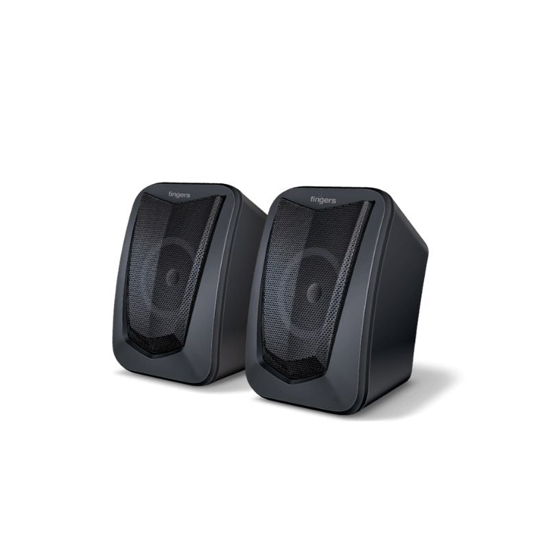 FINGERS FunBeats Portable Speaker | Powerful Bass | RGB LED Lights | Bluetooth, FM, USB, MicroSD | 10-Hour Playtime