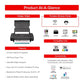 Canon PIXMA TR160 Wireless Portable Inkjet Color Printer | Wi-Fi Mobile Printing | Compact Travel Printer | USB & AirPrint Support