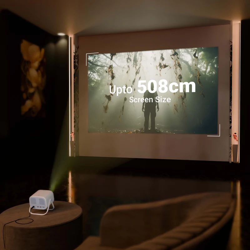 Zebronics Zeb-PixaPlay 34 LED HD Smart Projector (ZEB-SLP 5) – Full HD, Android 12, 5200 Lumens, Portable Home Theater