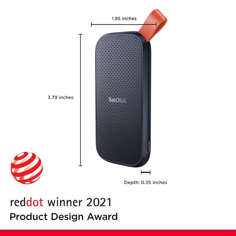SanDisk Portable 1TB SSD | Fast 800MB/s Read|Compact & Lightweight|Shock-Resistant| AES 256-Bit Encryption| USB 3.2 Gen 2| Compatible with Laptops| PCs| Gaming Consoles|and On-the-Go Storage