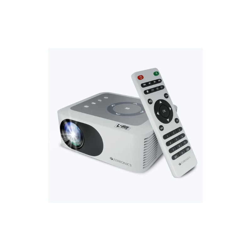 ZEBRONICS PixaPlay 51 LED HD Projector (ZEB-MLP 2) Portable Home Theater Projector with 720p HD Resolution, Full HD 1080p Support, HDMI/USB/AV Connectivity & Built-in Speaker