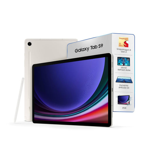 Samsung Galaxy Tab S9, S Pen In-Box, 11-inch Dynamic AMOLED 2X Display, RAM 12 GB, ROM 256 GB Expandable, Wi-Fi Tablet