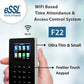 Essl F22 WiFi Enabled Fingerprint Time Attendance Machine with Access Control Feature, Lifetime Desktop Software, 3000 Users, 1 Lac Log, Cloud, Android App, Weigand Support