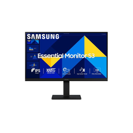 Samsung LS22D304GAWXXL 22 Inch Flat Monitor| FHD|IPS|100Hz|HDMI|VGA|Borderless| 1920 x 1080 resolution | 3 years warranty