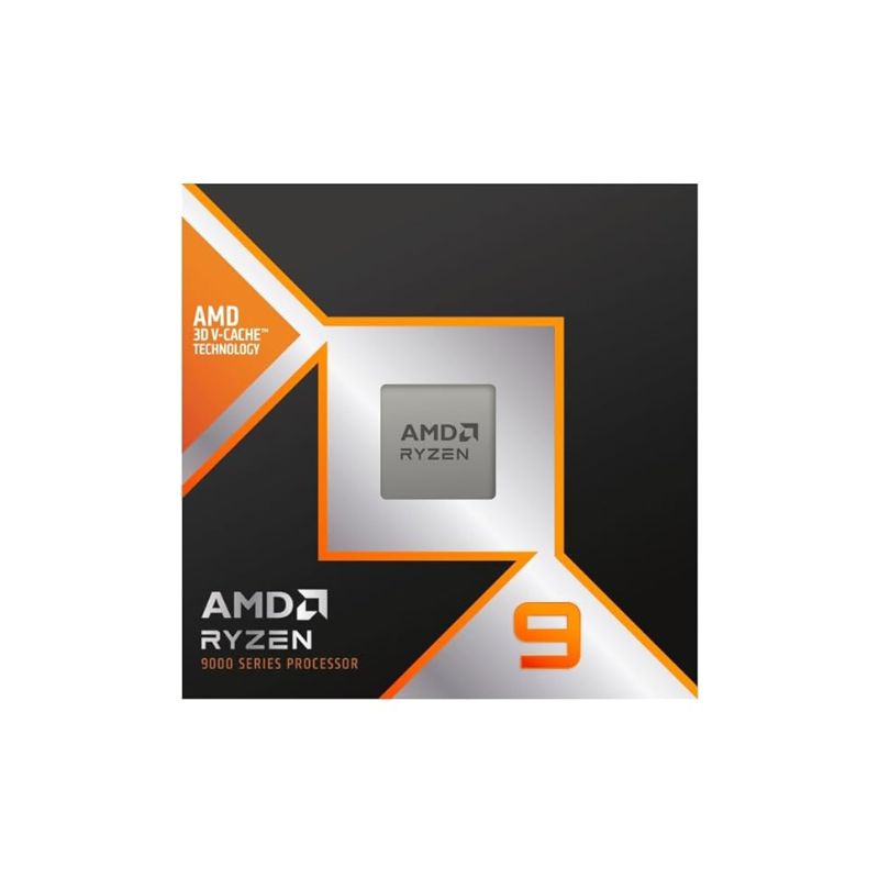AMD Ryzen 9 9950X 3D Desktop Processor | 16-Core / 32|Thread Zen 5 CPU with Massive 3D V-Cache| Up to 5.7 GHz Boost| PCIe 5.0 & DDR5 Support |Ultimate Performance for Gaming| Rendering & Heavy Multitasking