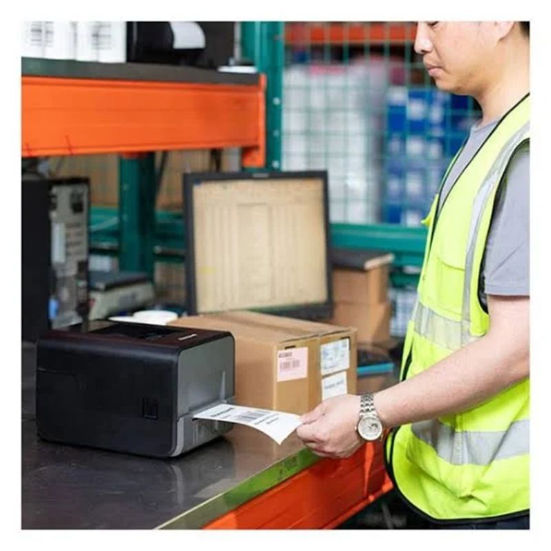 Honeywell PC42E‑T Barcode & Label Printer |203/300 DPI Thermal|Transfer & Direct Thermal| USB & Ethernet Connectivity| Fast Desktop Printing for Shipping InventoryRetail|and Logistics Label