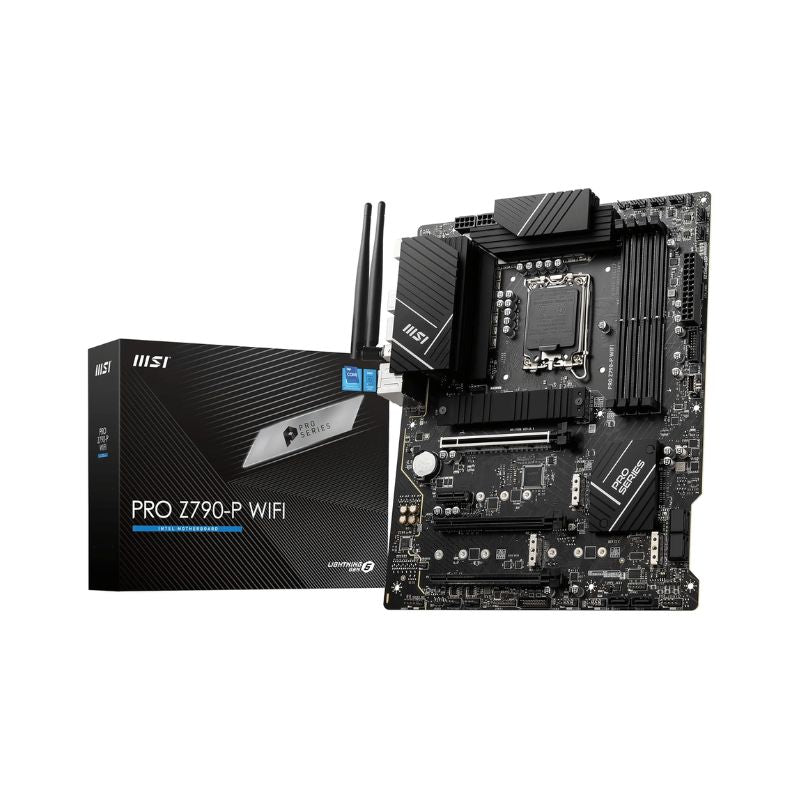 MSI PRO Z790-P WiFi Desktop Motherboard | Intel Z790 Chipset | DDR5 Memory Support up to 7000+MHz (OC) | 14+1+1 Phase Power Design | Lightning Gen 5 PCIe