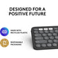 Logitech Pebble Keys 2 K380 Wireless Keyboard & Mouse Combo | Bluetooth & USB Receiver | Silent Typing | Multi-Device Pairing | Slim Portable Design"