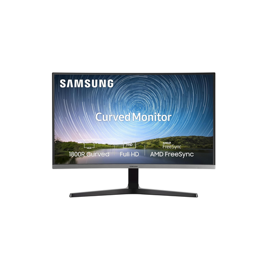 Samsung LC27R500FHWXXL 27-Inch(68.5cm) FHD|1800R Curved 1,920 X 1,080 LED Monitor| VA Panel| Slim Design| AMD Free sync| Flicker Free| HDMI| Audio Port
