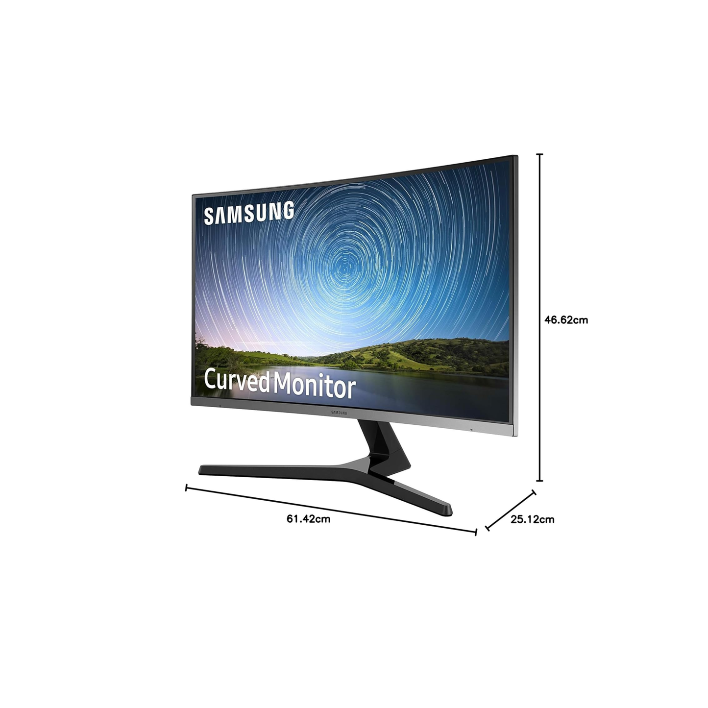Samsung LC27R500FHWXXL 27-Inch(68.5cm) FHD|1800R Curved 1,920 X 1,080 LED Monitor| VA Panel| Slim Design| AMD Free sync| Flicker Free| HDMI| Audio Port