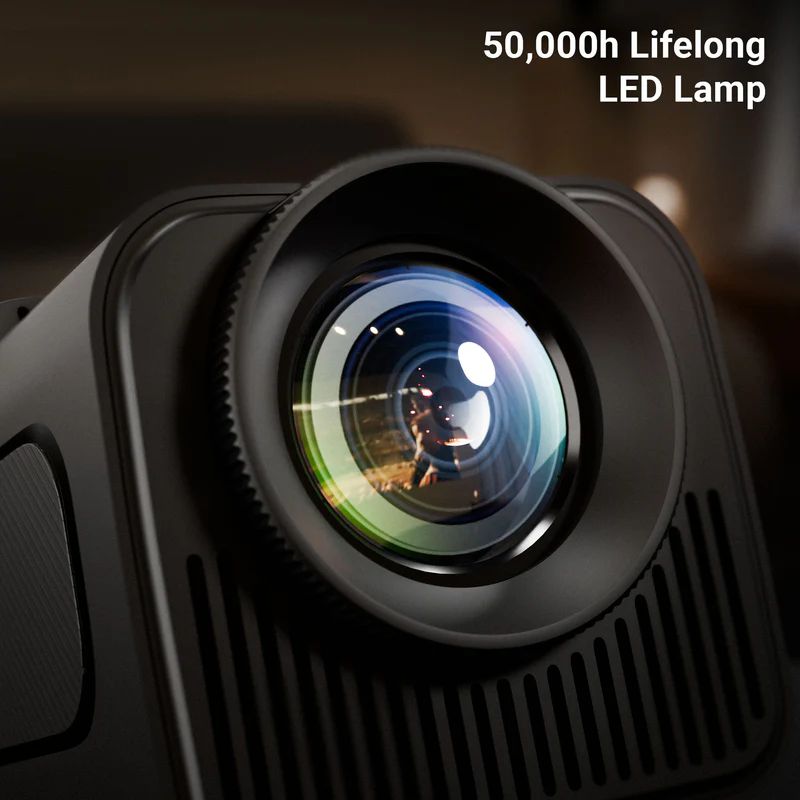 ZEBRONICS PixaPlay 64 Smart LED FHD Projector (ZEB‑QLP 2) – Android 11, Wi-Fi, Bluetooth, Screen Mirroring, Built-in Speaker (Black)