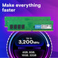 Crucial 16GB DDR4 3200MT/s | PC4-25600 | CL22 CAS Latency | 1.2V Low Voltage Desktop RAM | 288-Pin Long-DIMM | Plug-and-Play Memory Expansion | Limited Lifetime Warranty