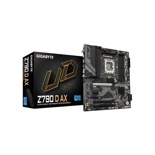 GIGABYTE Z790 D AX Motherboard | Intel LGA 1700 Socket | Supports 12th, 13th & 14th Gen Core | DDR5 Memory | Wi-Fi 6E & Bluetooth 5.3 | PCIe 5.0 | ATX
