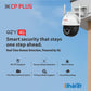 CP PLUS EZ‑S35T 4G PT Color Security Camera – 3MP, 4mm Lens, Pan-Tilt, 30M Night Vision, Two-Way Audio, Motion & Human Detection, Weatherproof, Mobile App Monitoring