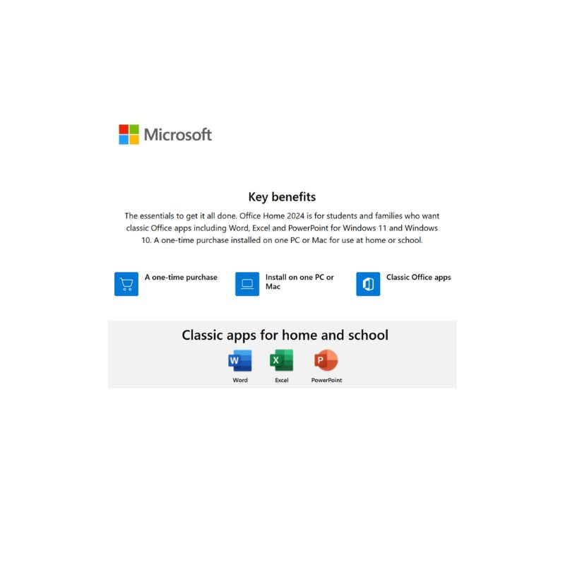 Microsoft Office Home & Business 2024 | One-Time Purchase | Word Excel PowerPoint Outlook OneNote | 64-Bit Compatible | For PC & Mac"