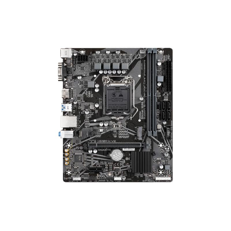 Gigabyte Intel H510MH V2 Micro|ATX Motherboard | LGA1200 Socket, 10th & 11th Gen CPU Support| Dual-Channel DDR4| High-Speed Storage Support| Durable Power Design & Essential Connectivity