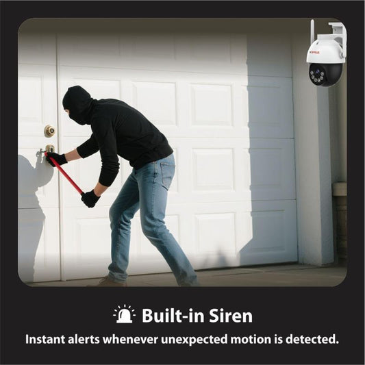 CP PLUS EZ‑S35T 4G PT Color Security Camera – 3MP, 4mm Lens, Pan-Tilt, 30M Night Vision, Two-Way Audio, Motion & Human Detection, Weatherproof, Mobile App Monitoring