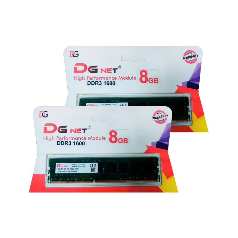 DGNET 8GB Desktop RAM DDR3 | 1600MHz | PC3-12800 | 1.5V Low Power Consumption | Long-DIMM for Desktop PC | High-Quality IC Chips for Stable Performance | Reliable Budget PC Upgrade