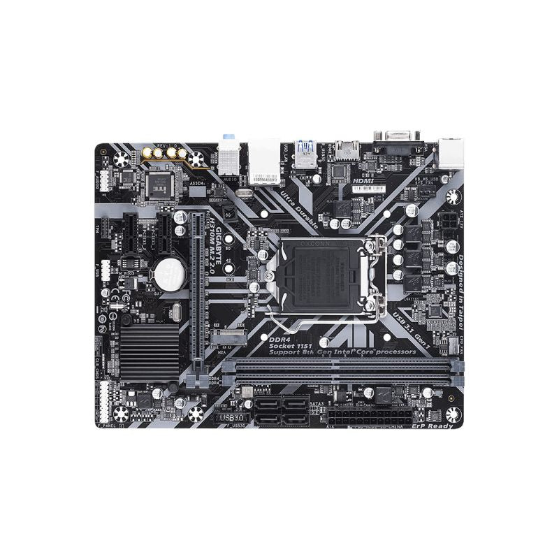 GIGABYTE Intel H310M M.2 Motherboard | LGA 1151 Socket | Supports 8th & 9th Gen Core i3/i5/i7 | NVMe M.2 Slot | DDR4 RAM | Ultra Durable | Micro-ATX