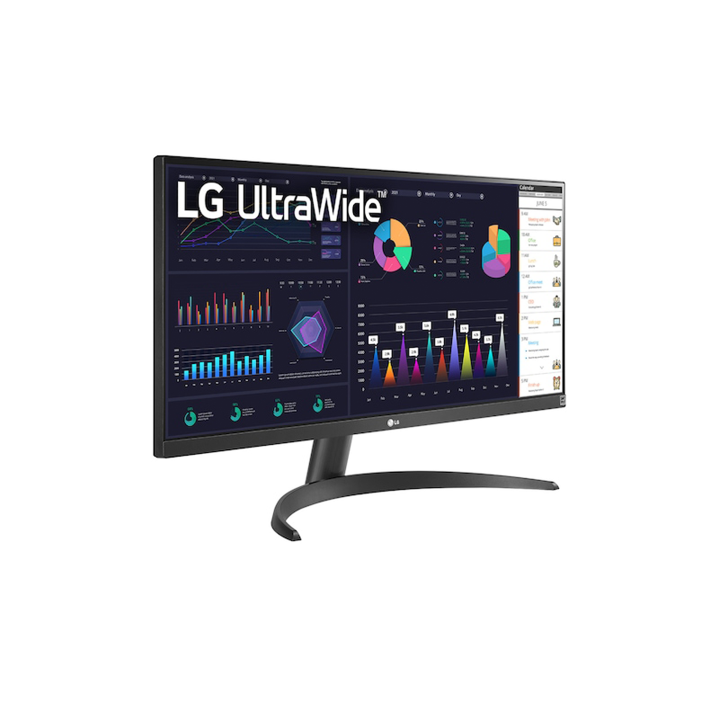 LG 29WQ500 29 inch (73.66 cm) | IPS| Ultrawide FHD 2560 x 1080| 100Hz| 1ms| AMD Free Sync| HDR10|  OnScreen Control| Dual Controller| 3-Side Virtually Borderless| Dynamic Action Sync Monitor