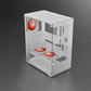 daWg W-X Series 430 Computer Case (White) | Mid Tower PC Cabinet | Micro-ATX & Mini-ITX Compatible | Durable Metal Chassis | Home, Office & Gaming PC Build