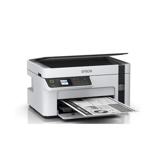 Epson EcoTank Monochrome M2110 All-in-One InkTank Printer| White| Print, scan, copy| Black and White printer| 3 years warranty