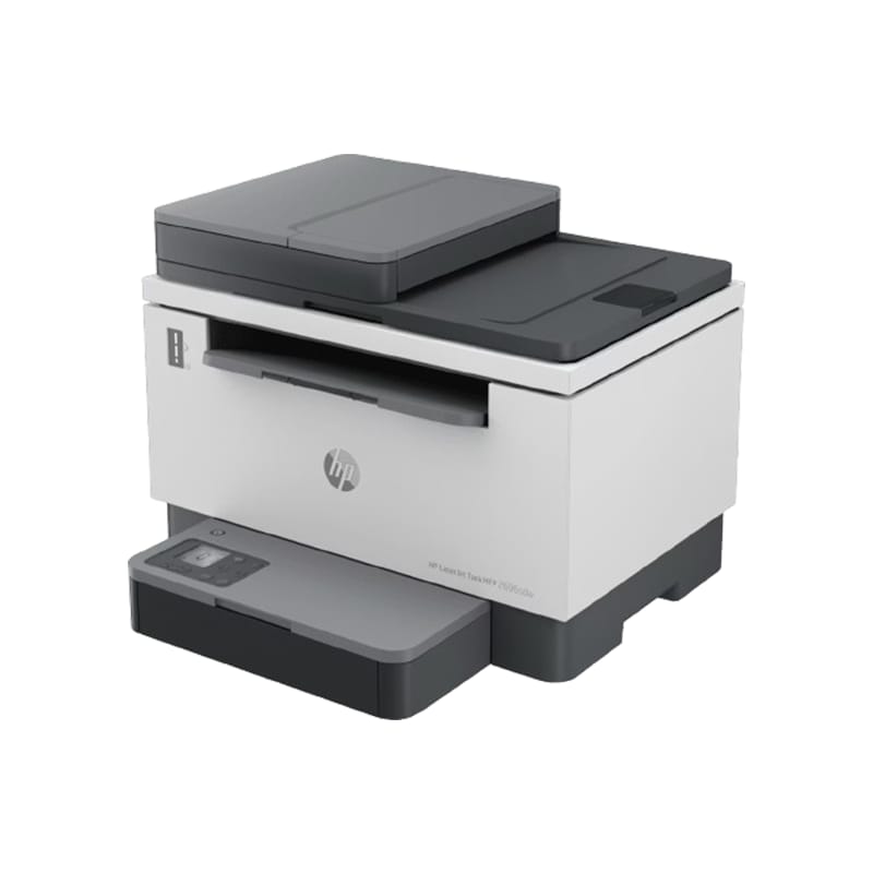 HP LaserJet Tank MFP 2606sdw Printer| White and gray| Print Copy, Scan, Duplex, ADF| Wi-Fi, Ethernet &USB| Monochrome printer| 1-year limited hardware warranty