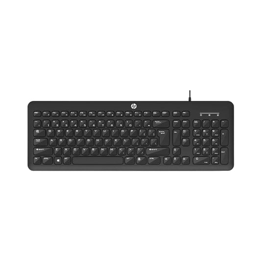 HP K160 Wired Keyboard| Black| USB connectivity| Desktop Keyboard| Full-size keyboard| 3 Years warranty