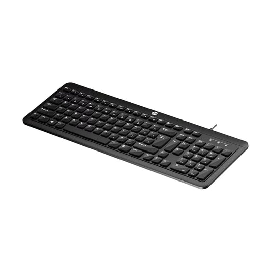 HP K160 Wired Keyboard| Black| USB connectivity| Desktop Keyboard| Full-size keyboard| 3 Years warranty