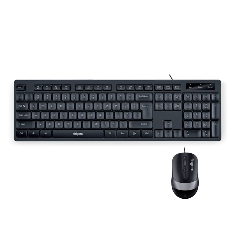 Fingers Cheesy Combo Wired Keyboard and Mouse Set