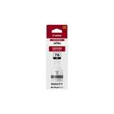 GI 76 BK Black Ink Bottle for Canon Printers | High Yield Pigment Ink | Compatible with Canon G Series MegaTank Printers | Premium Quality Refill Ink