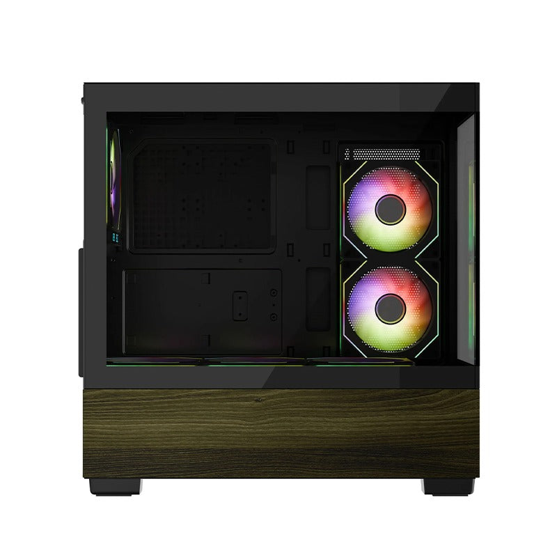 daWg Y Series 738 Computer Case (Black) | Mid Tower PC Cabinet | Micro-ATX & Mini-ITX Compatible | Durable Metal Chassis | Home, Office & Gaming PC Build
