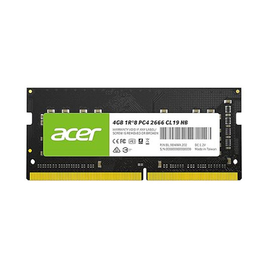 Acer SD100 4GB DDR4| SO-DIMM Laptop RAM Memory |Module 2666MHz 260-Pin High Speed Internal Memory Upgrade for Compatible Notebooks and Laptops