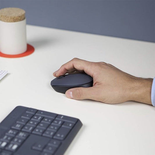 Logitech M171 Wireless Mouse | 2.4 GHz Wireless | USB Nano Receiver | Optical Tracking | Grey Mouse | 3 years warranty