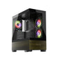 daWg Y Series 738 Computer Case (Black) | Mid Tower PC Cabinet | Micro-ATX & Mini-ITX Compatible | Durable Metal Chassis | Home, Office & Gaming PC Build