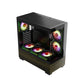 daWg Y Series 738 Computer Case (Black) | Mid Tower PC Cabinet | Micro-ATX & Mini-ITX Compatible | Durable Metal Chassis | Home, Office & Gaming PC Build