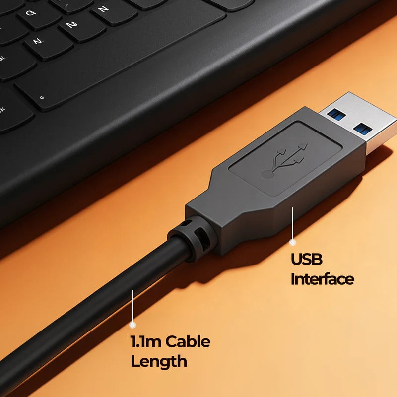 Zebronics Zeb K16 USB Wired Keyboard | Full-Size Keyboard | USB Plug & Play | Ergonomic Design | Membrane Keys | Spill-Resistant | Windows Compatible