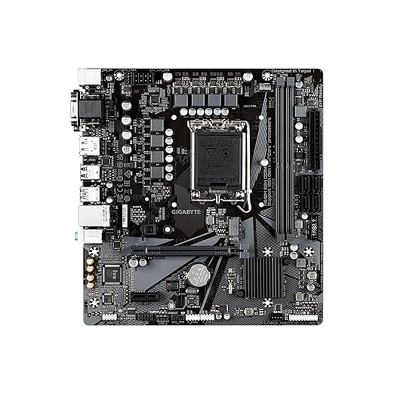 Gigabyte H610M H DDR4 V2 Motherboard | Intel LGA1700 | Supports 12th, 13th & 14th Gen Intel Processors | DDR4 Up to 64GB | PCIe 4.0 | M.2 NVMe | HDMI & VGA | Micro-ATX