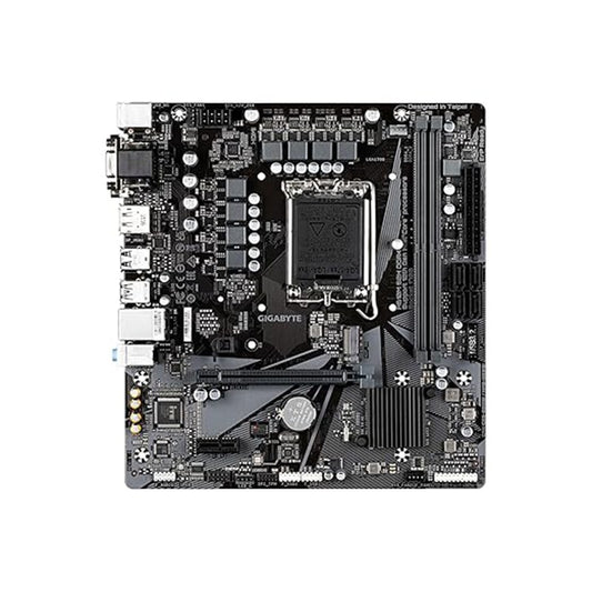 Gigabyte H610M H DDR4 V2 Motherboard | Intel LGA1700 | Supports 12th, 13th & 14th Gen Intel Processors | DDR4 Up to 64GB | PCIe 4.0 | M.2 NVMe | HDMI & VGA | Micro-ATX