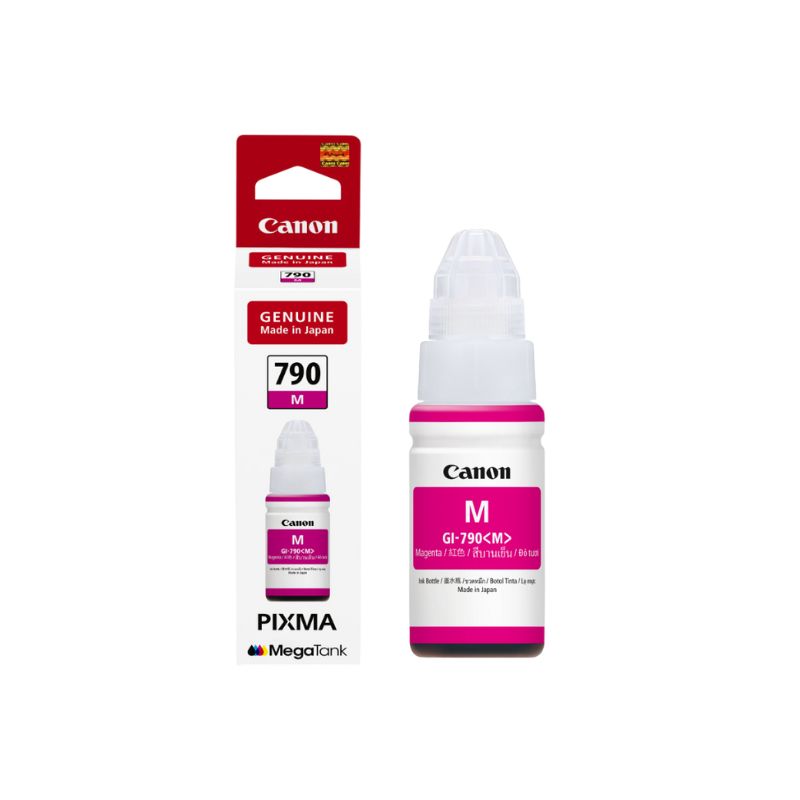 Canon GI-790 Magenta Ink Bottle| 70 ml |High-Yield Original Ink for Canon PIXMA G Series Printers| Vivid Color Output| Easy Refill | Long-Lasting Ink Performance